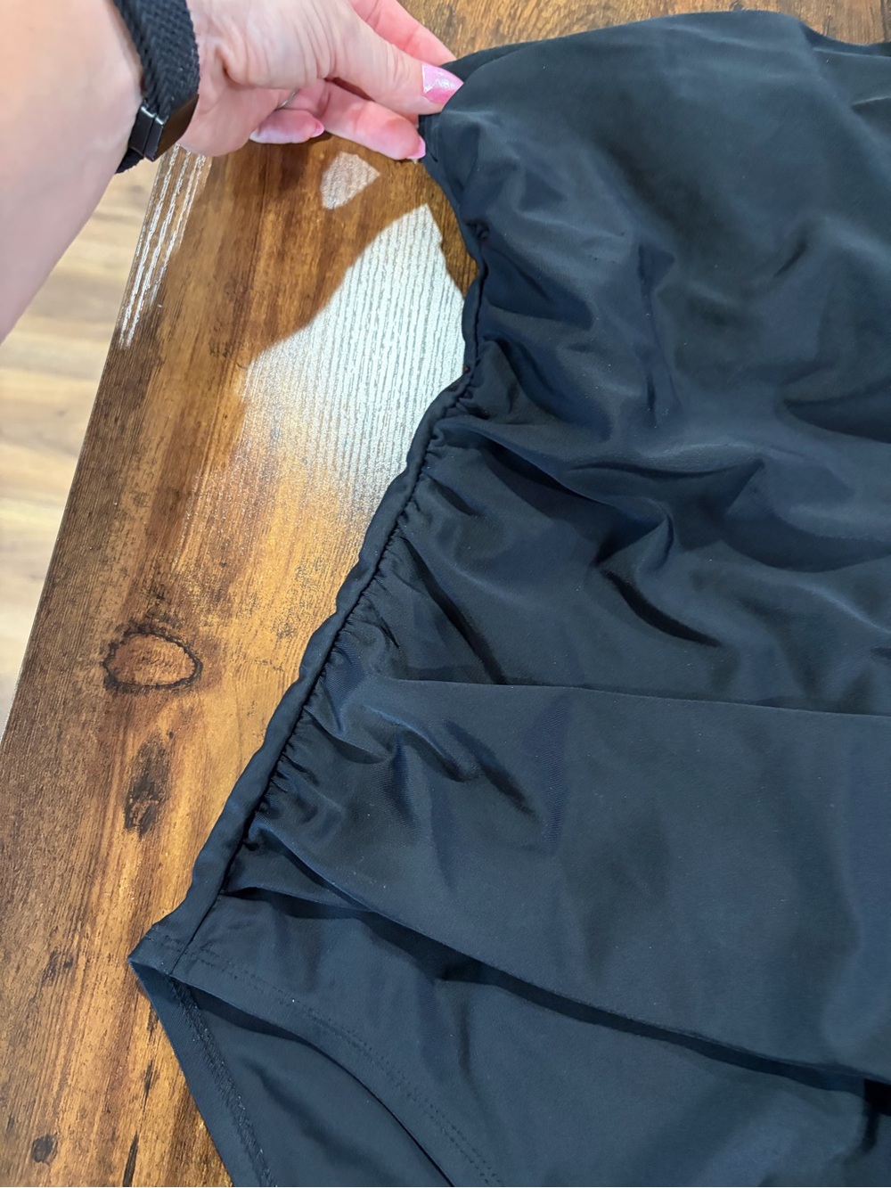 Kona Sol Black One-Shoulder Swimsuit - Picture 2 of 6